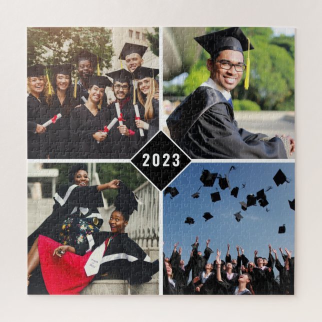 Graduation 2020 Photo Collage Keepsake Memory Jigsaw Puzzle (Vertical)