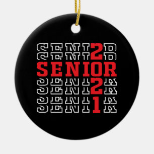Graduation 2021, Class Of 2021, Senior 2021 Ceramic Ornament