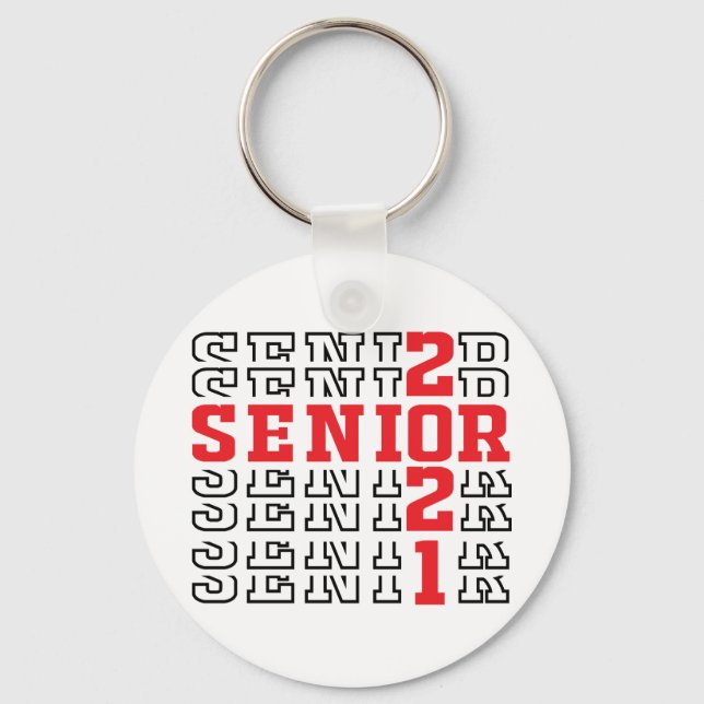 Graduation 2021, Class Of 2021, Senior 2021 Key Ring (Front)