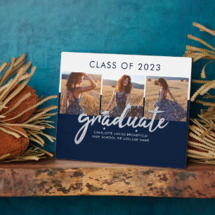Graduation 2023 Photo Collage Script Grad Keepsake Plaque