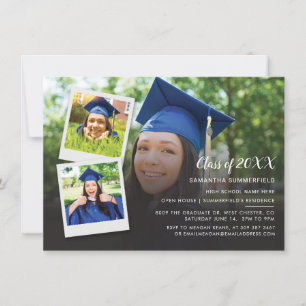 Graduation 2024 Grad Photo Collage Party Invitation
