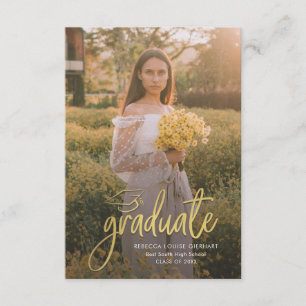 Graduation 2024 Grad Photo Open House Party Enclosure Card