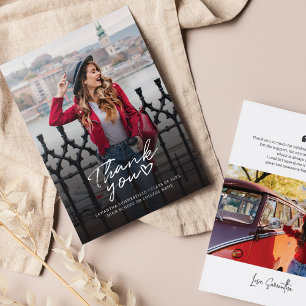 Graduation 2024 Graduate Photos Thank You Card