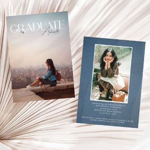 Graduation 2024 Magazine Photo Cover Grad Announcement