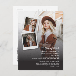 Graduation 2024 Multi Photo Graduate Party Invitation Postcard