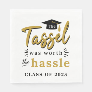 Graduation 2024 Party Tassel Was Worth the Hassle Napkin