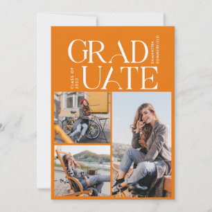Graduation 2024 Photo Collage Graduate Party Invitation