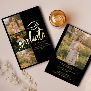 Graduation 2024 Photo Gold Foil Announcement