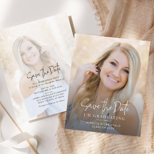 Graduation 2024 Save the Date Photo Announcement