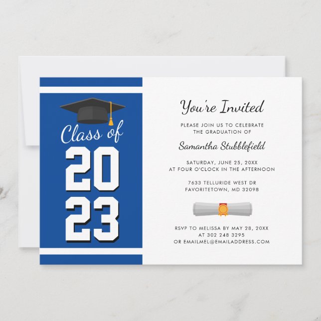 Graduation 2024 Simple Grad Party Invitation (Front)
