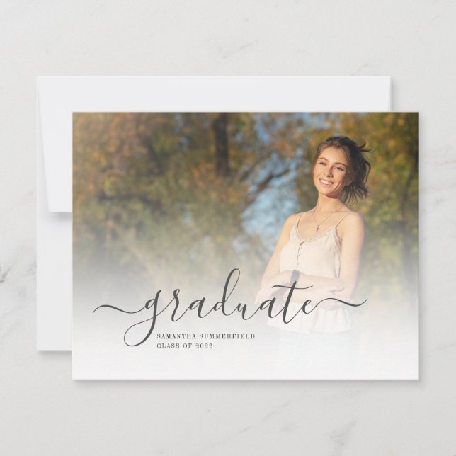 Graduation 2025 2 Photos Script Announcement (Front)