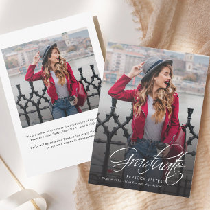 Graduation 2025 Calligraphy Grad Photo Announcement