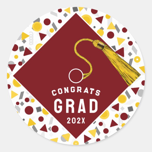 Graduation 2025 Classic Round Sticker (Front)