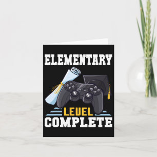Graduation 2025 Elementary Level Complete Retro Ga Card