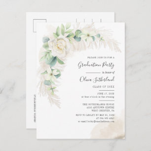 Graduation 2025 Eucalyptus Grad Party Invitation Postcard