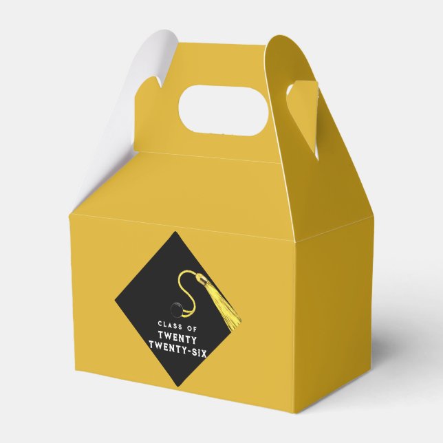 Graduation 2025 Gold Favour Box (Front Side)