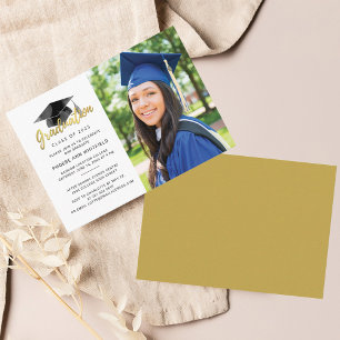 Graduation 2025 Grad Photo Mini Party Invitation