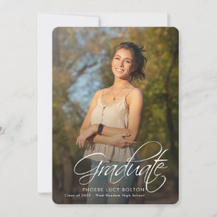 Graduation 2025 Grad Photos Senior Calligraphy Announcement