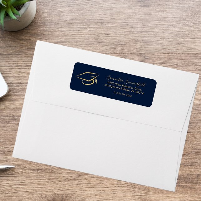 Graduation 2025 Graduate Cap Return Address Return Address Label (Graduation 2025 Graduate Cap Return Address Label)