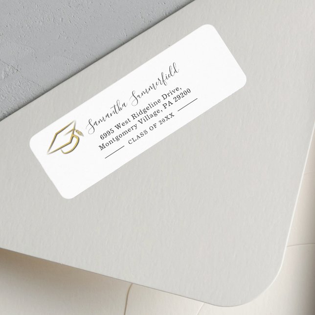 Graduation 2025 Graduate Return Address Label (Graduation 2025 Graduate Return Address Label)