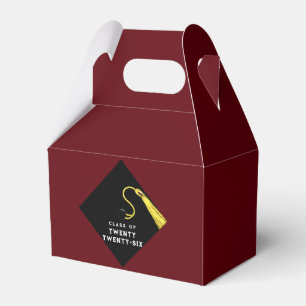 Graduation 2025 Maroon Favour Box