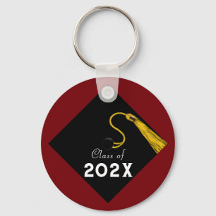 Graduation 2025 Maroon Keepsake Key Ring