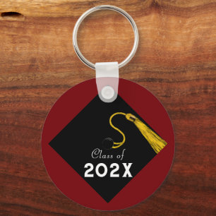 Graduation 2025 Maroon Keepsake Key Ring