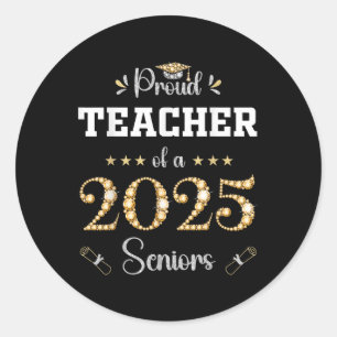 Graduation 2025 Matching Family Grad Party Proud T Classic Round Sticker