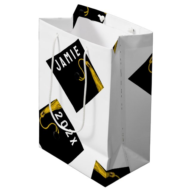Graduation 2025 medium gift bag (Front Angled)