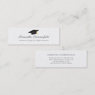 Graduation 2025 Name Modern Script Calling Card