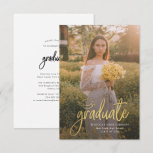 Graduation 2025 Open House Photo Party Enclosure Card