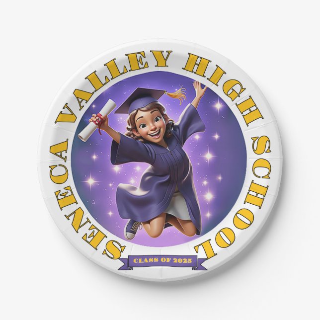 " GRADUATION 2025 " PAPER PLATE (Front)