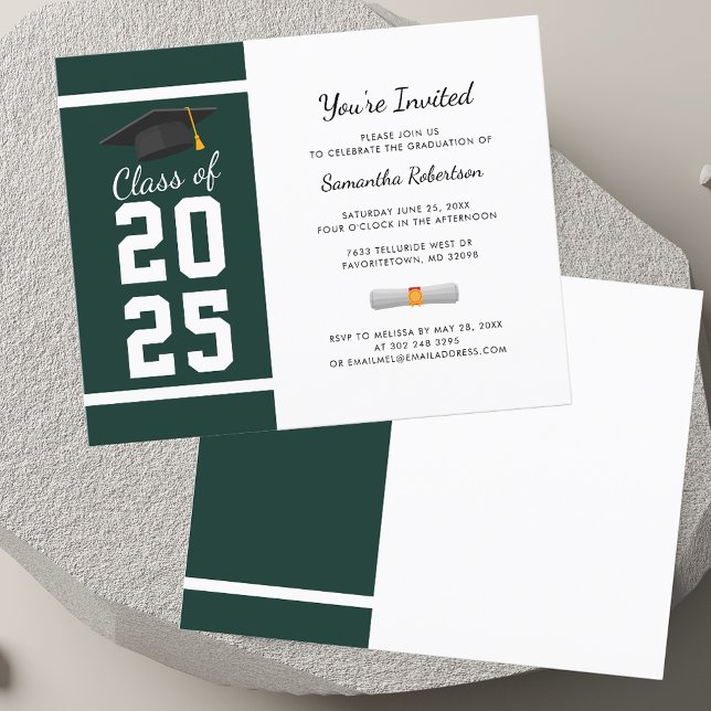 Graduation 2025 Party Grad Party Invitation (Modern Graduation 2025 Party Grad Party Invitation)
