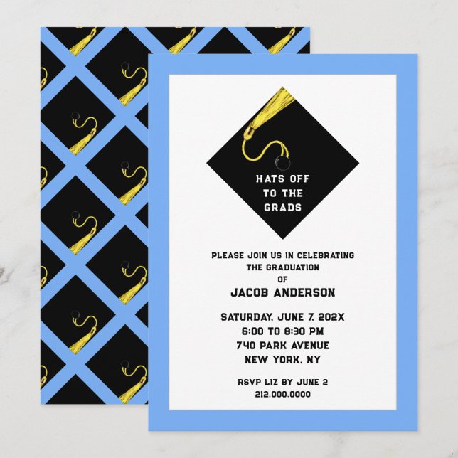 Graduation 2025  Party Invitations (Front/Back)