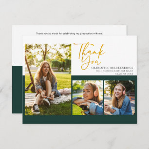 Graduation 2025 Party Photo Thank You Card