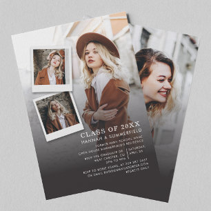 Graduation 2025 Photo Collage Grad Party Invitation