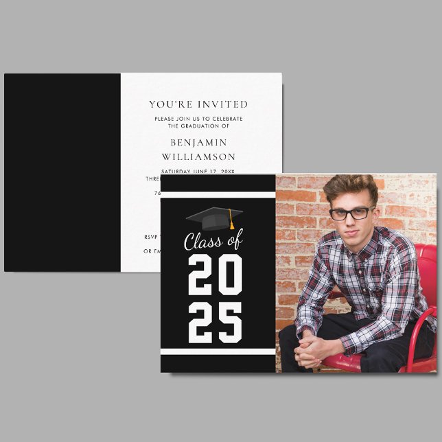 Graduation 2025 Photo Grad Party Mini Invitation (Graduation 2025 Photo Grad Party Mini Invitation)