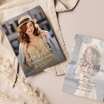 Graduation 2025 Photo Save the Date Announcement<br><div class="desc">Class of 2025, it’s time to celebrate! Commemorate this milestone with family and friends in a unique and special way! Send out your invitations with this modern script graduation save the date postcard. Formal invitation to follow, but let your friends and family know it’s time to save the date and...</div>