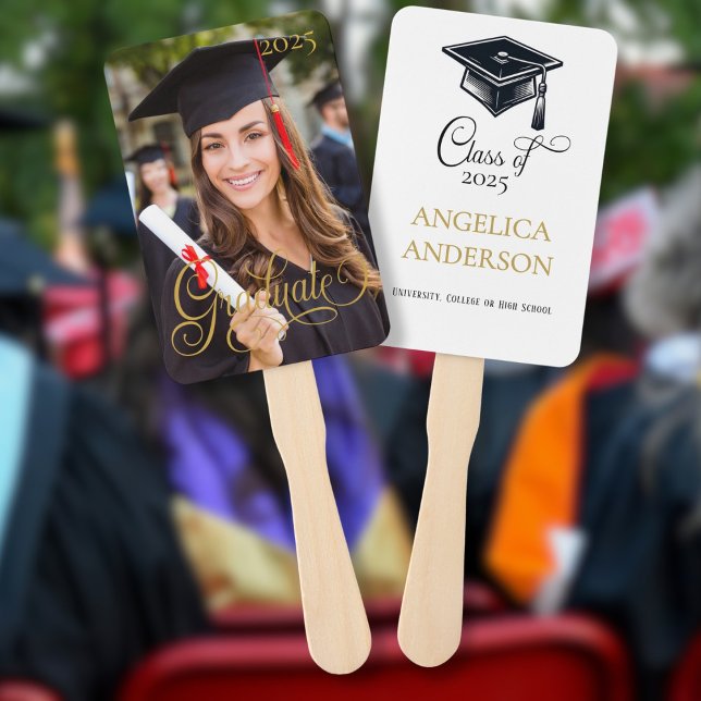 Graduation 2025 Photo Script Graduation Day Hand Fan (Creator Uploaded)
