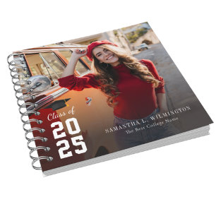 Graduation 2025 Photos Grad Party Guest Notebook