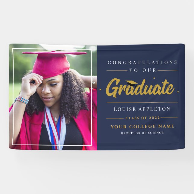 Graduation 2025 Script Party Banner (Horizontal)