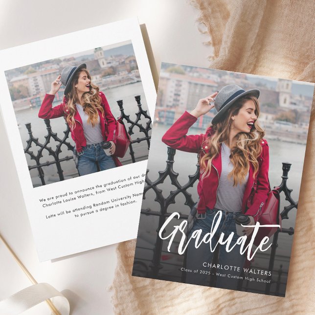 Graduation 2025 Script Photo Announcement (Grad 2025 Photos Graduation Announcement)