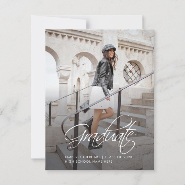 Graduation 2025 Script Photo Grad Announcement (Front)