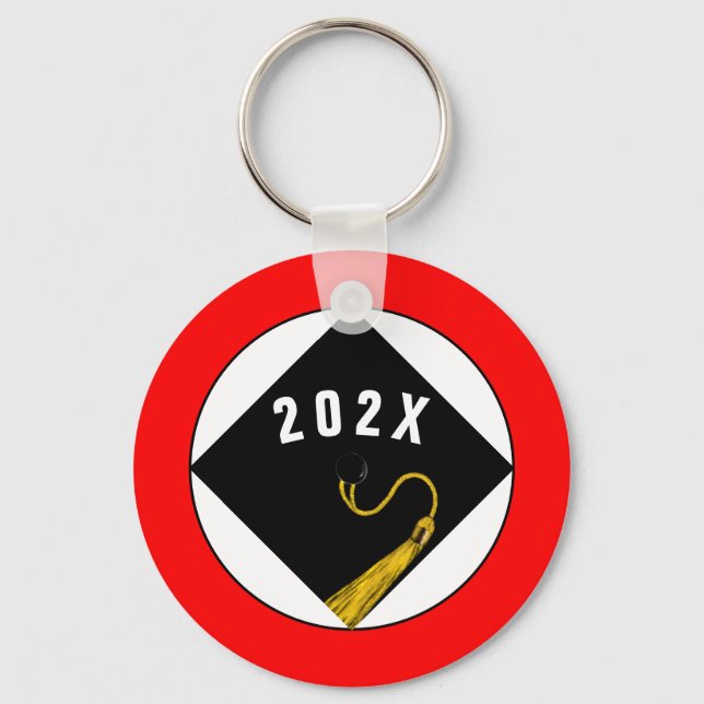 Graduation 2025 Senior Keepsake Gift Key Ring (Front)