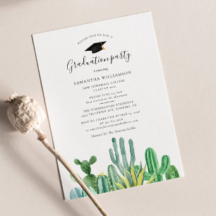 Graduation 2025 Watercolor Grad Party Invitation
