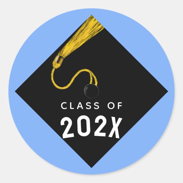 Graduation 2026 classic round sticker (Front)