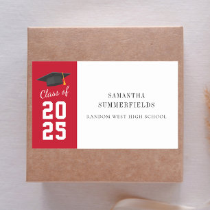Graduation 2026 Elegant Minimal Grad Party Rectangular Sticker