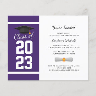 Graduation 2026 Elegant Purple Party Invitation