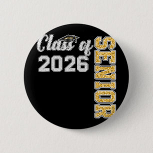 Graduation 2026 For Seniors - Senior Cl Of 2026  6 Cm Round Badge