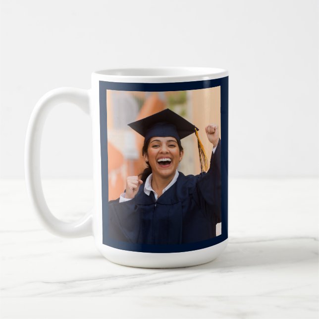 Graduation 2026 Grad Photo Custom Coffee Mug (Left)